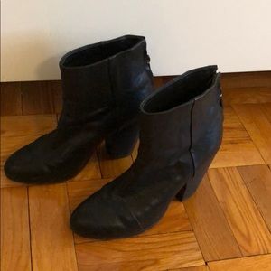 Rag & Bone Booties, Black Leather, size 39.5